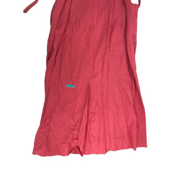 Vintage 50s Presige Junior of New York Womens Dress | Pink | Pockets Belted - Picture 7 of 14